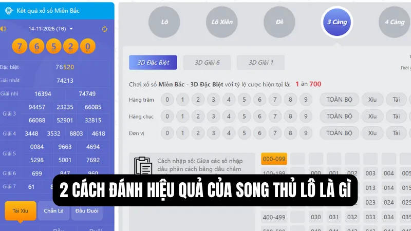 Song Thủ Lô Là Gì? 3 Bí Kíp Chơi Tại KG88 Cực Chuẩn 3 2 cách đánh hiệu quả của song thủ lô là gì