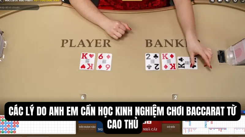 3 Kinh Nghiệm Chơi Baccarat Đỉnh Cao Từ Chuyên Gia KG88 2 Các lý do anh em cần học kinh nghiệm chơi Baccarat từ cao thủ