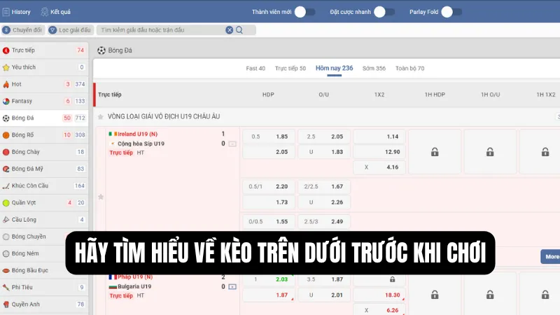 3 Bí Quyết Đọc Kèo Trên Dưới Chuẩn Xác Từ Chuyên Gia KG88 1 Hãy tìm hiểu về kèo trên dưới trước khi chơi